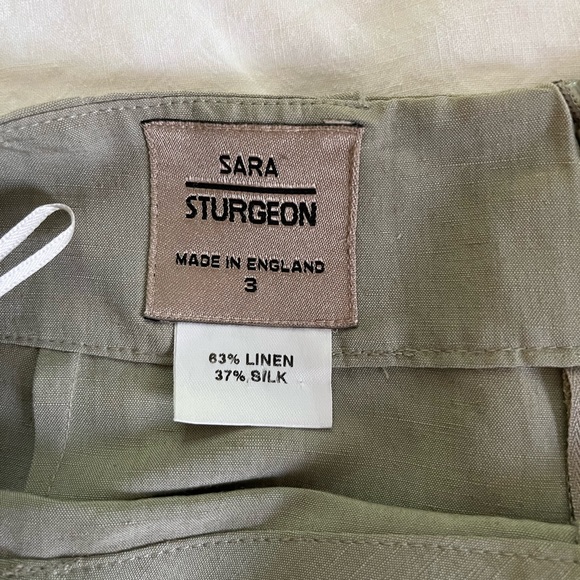 Linen/silk SaraSturgeon skirt size 3 - Picture 3 of 8